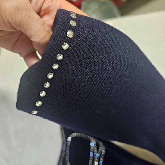 Vintage Rare 60's Mr. Mort Trompe L'oeil Bling shiny Rhinestones Top. Zip back. - Picture 14 of 16